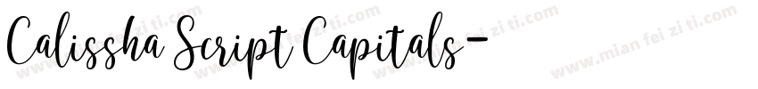 Calissha Script Capitals字体转换